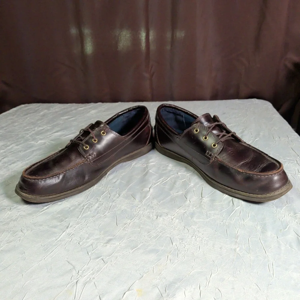 Timberland Classic Boat Shoes Mens Size 12 Brown Leather Deck Yacht Preppy 6267B